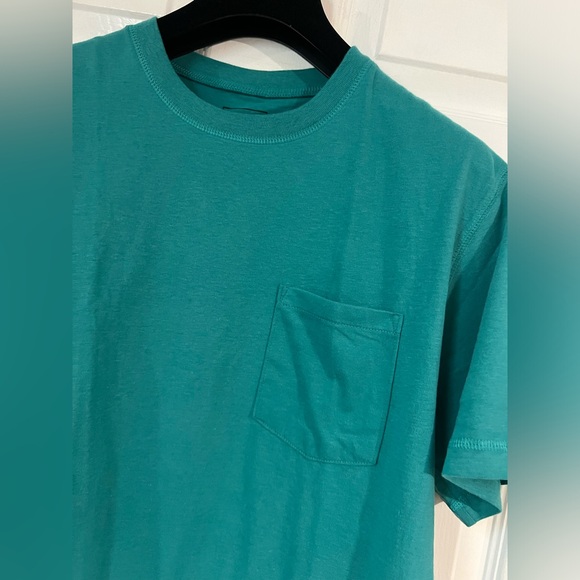 THE NORTH FACE Mens Standard Short Sleeve Pocket T-Shirt teal green size S EUC - Picture 6 of 11